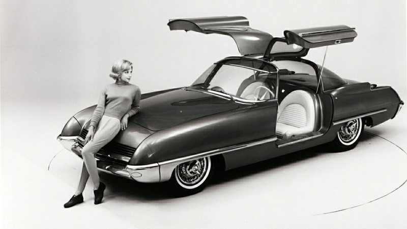 Illustration for article titled Ford Built A Gullwing Sports Car In 1962